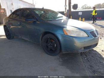  Salvage Pontiac G6