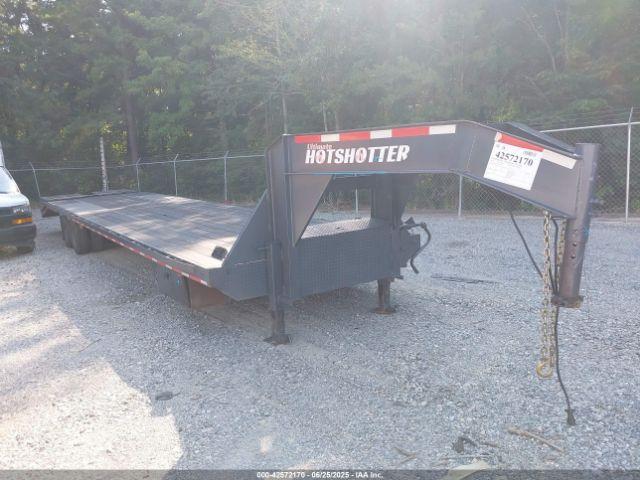  Salvage Caliber Gooseneck Flatbed Trailer