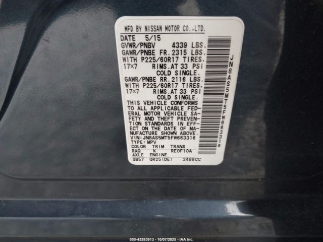 Nissan Rogue S Image 7